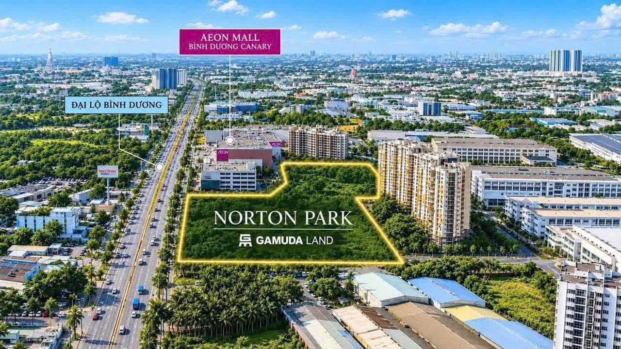 Khu đất Norton Park liền kề AEON Mall Bình Dương Canary